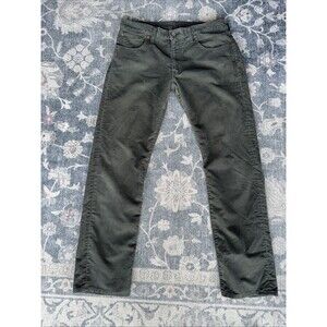 Levi's 505 Green Courderoy Jeans Size 34x34 Straight Leg Men's